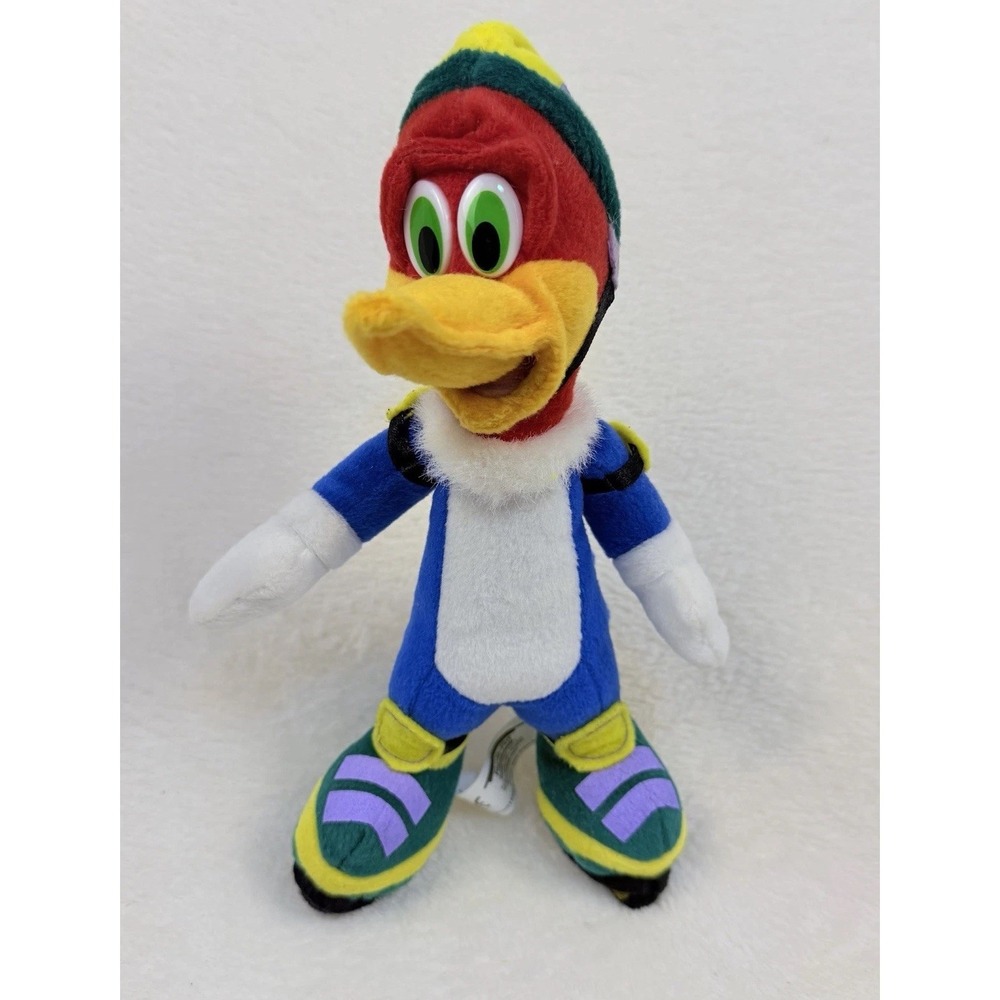 Vintage 2002 Rare Woody Woodpecker Play by Play Plush Skater Universal Studios